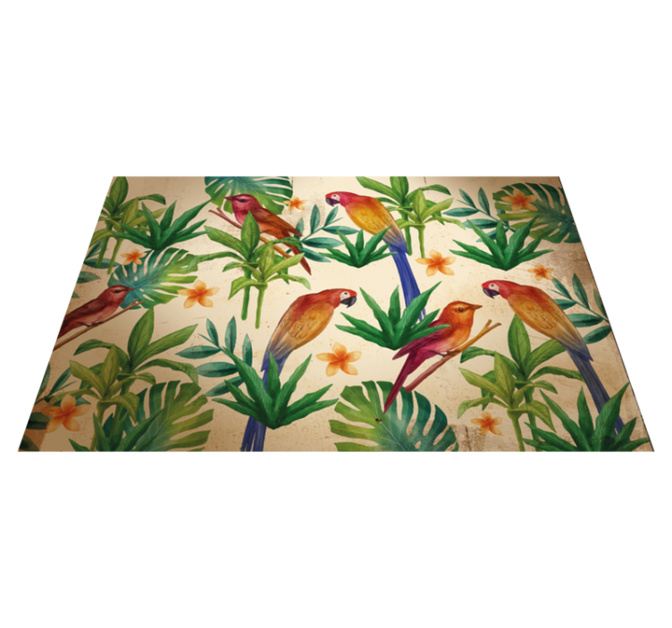Set de table original motif de perroquets tropicaux - TenStickers