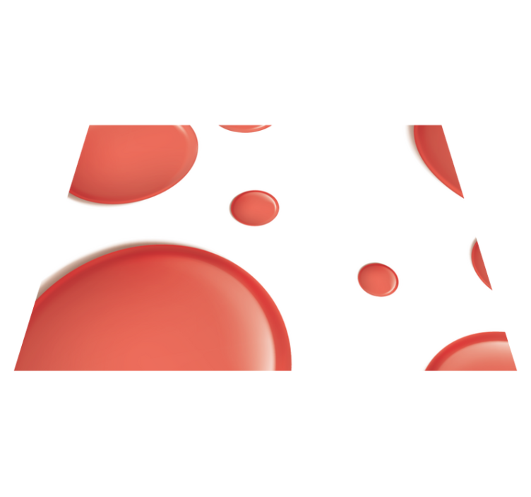 Set de table rouge Cercles modernes rouges - TenStickers