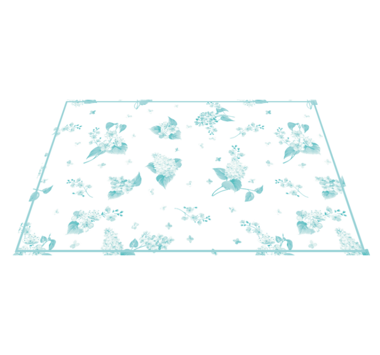 Set de table moderne motif floral - TenStickers