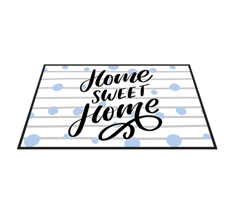 Set de table design citation Home sweet home - TenStickers