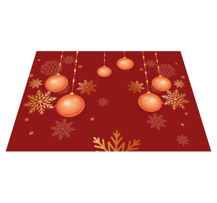 Set de table noël boules décoratives de fête - TenStickers