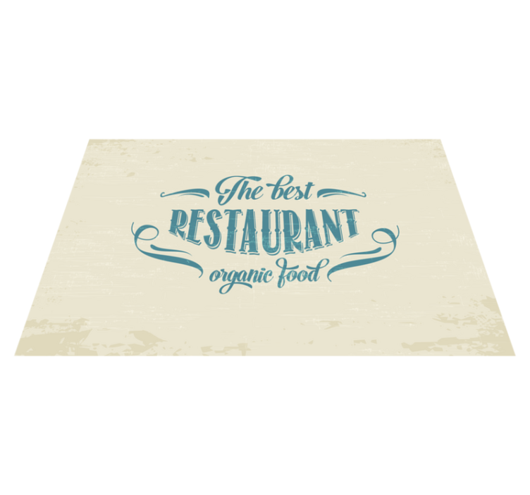 Set de table citation restaurant aliments bio - TenStickers