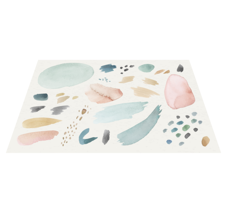 Set de table formes aquarelle douces - TenStickers