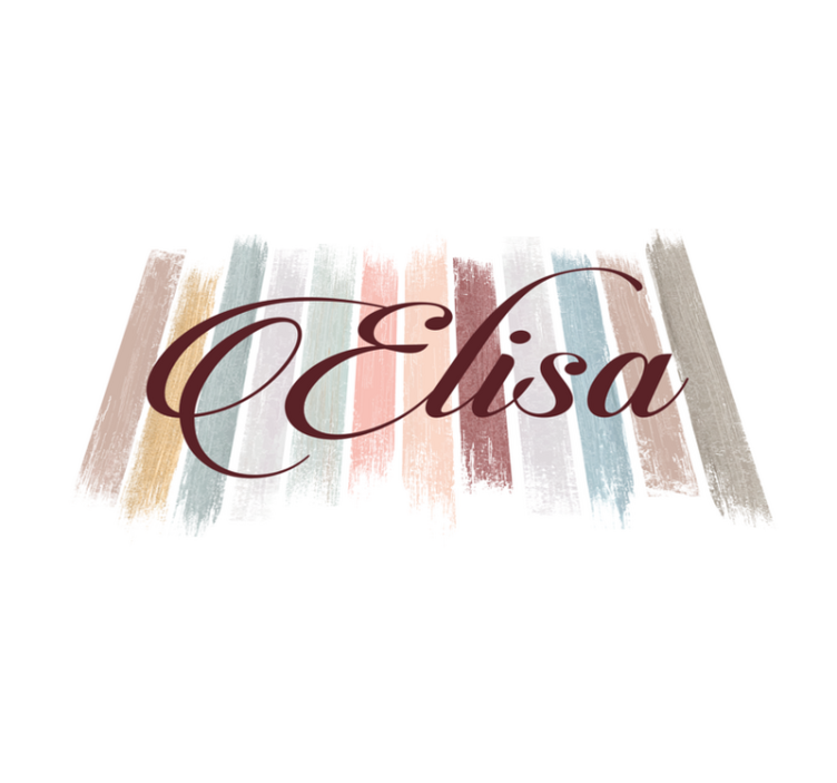 Set de table original Coups de pinceau de couleur terre - TenStickers