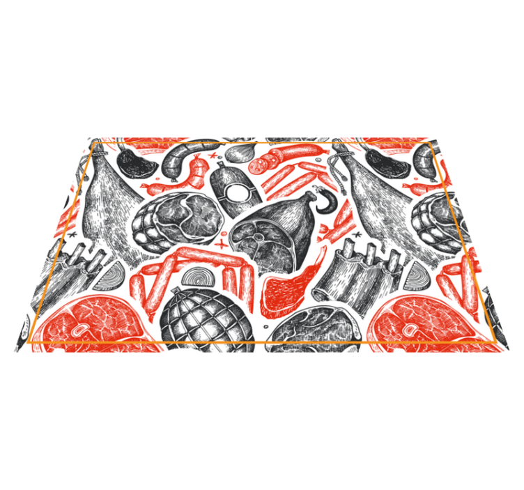 Set de table original motifs d'illustration alimentaire - TenStickers