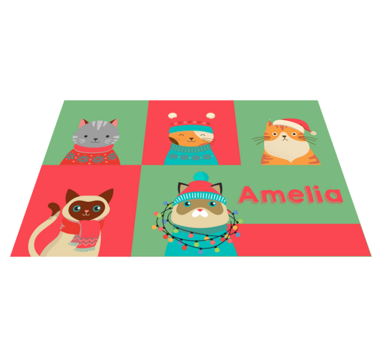 Set de table enfant chats en dessin animé mignons - TenStickers