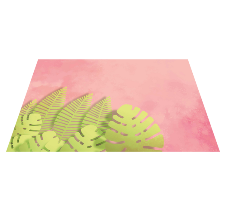 Set de table original arrangement de feuilles botaniques - TenStickers