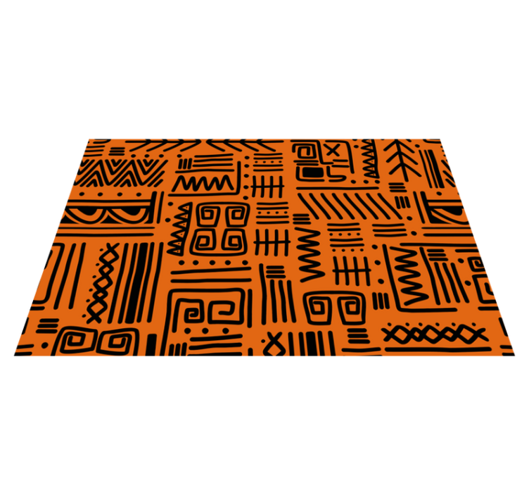Set de table motif abstrait noir - TenStickers