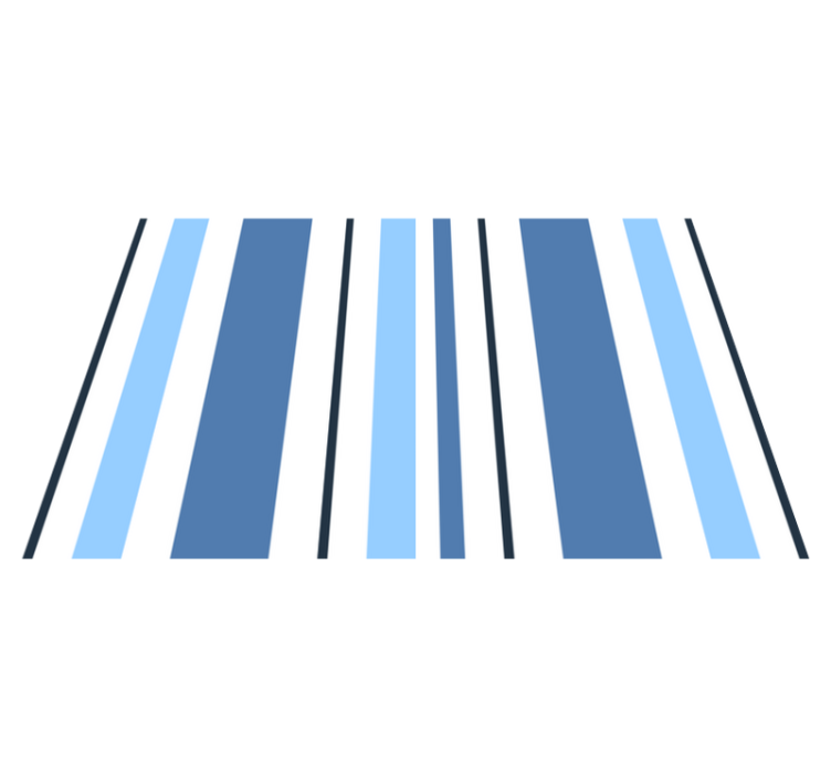 Set de table design bois Nuances de rayures bleues - TenStickers