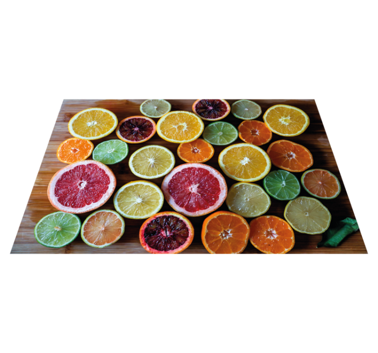 Set de table original arrangement de fruits citrus - TenStickers
