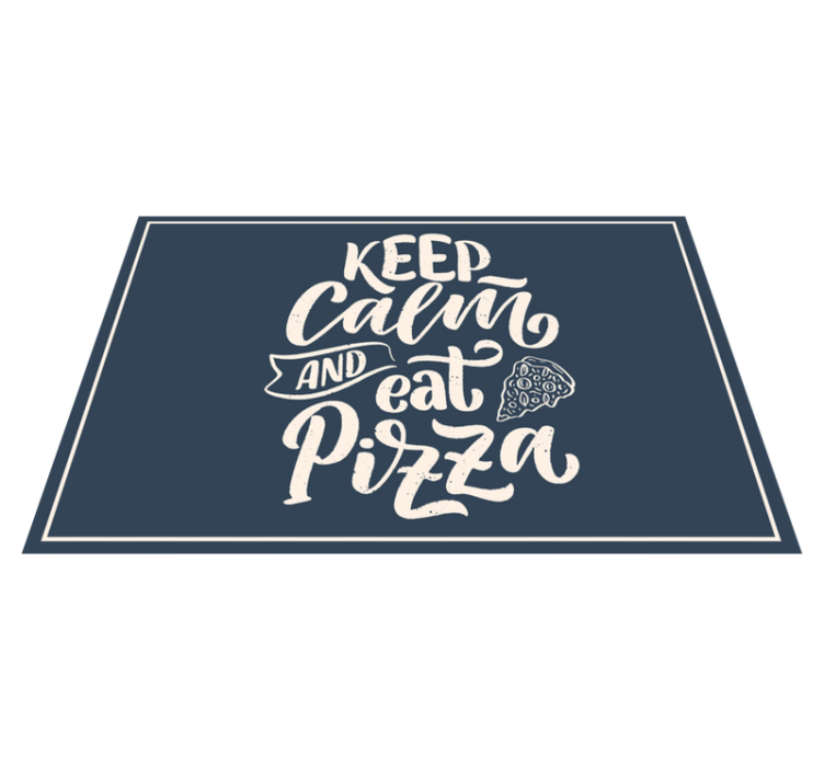 Set de table citation pizza tranquille - TenStickers