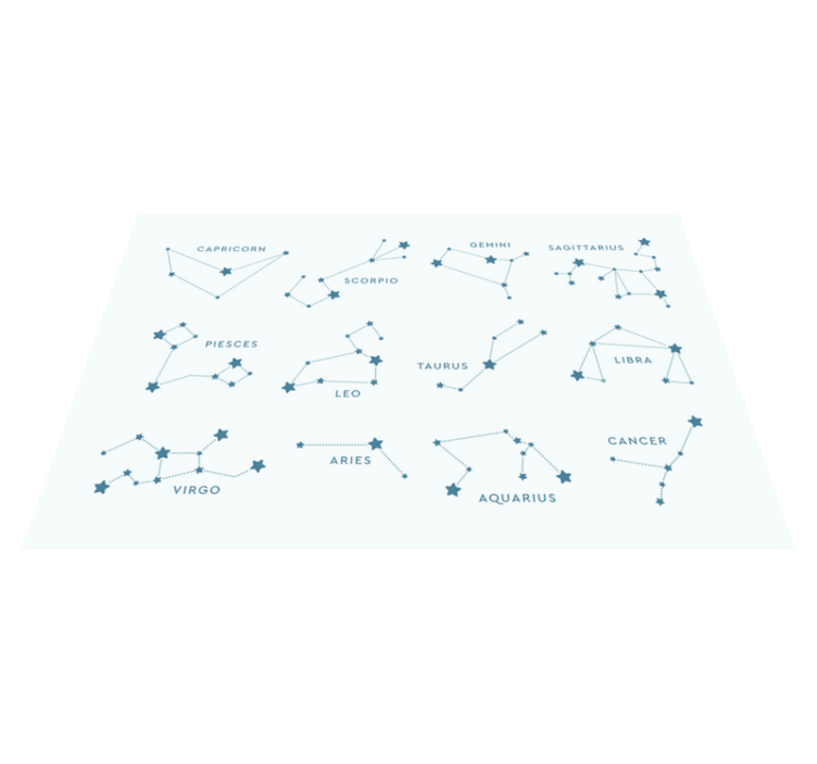 Set de table citation carte des constellations - TenStickers