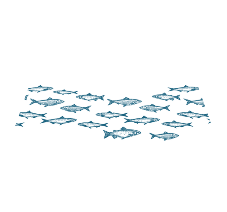 Set de table original motif de poissons nageurs - TenStickers