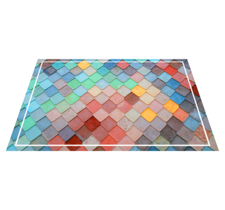 Set de table motif carreaux colorés - TenStickers