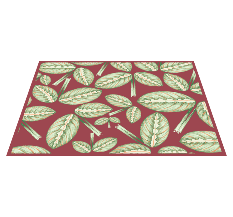 Set de table original motif feuilles - TenStickers