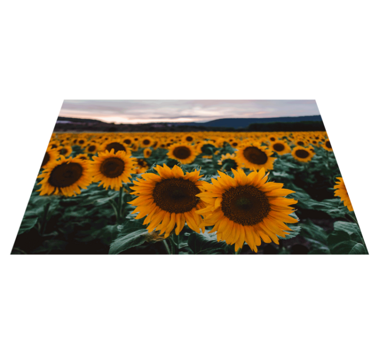 Set de table original champ de tournesols - TenStickers