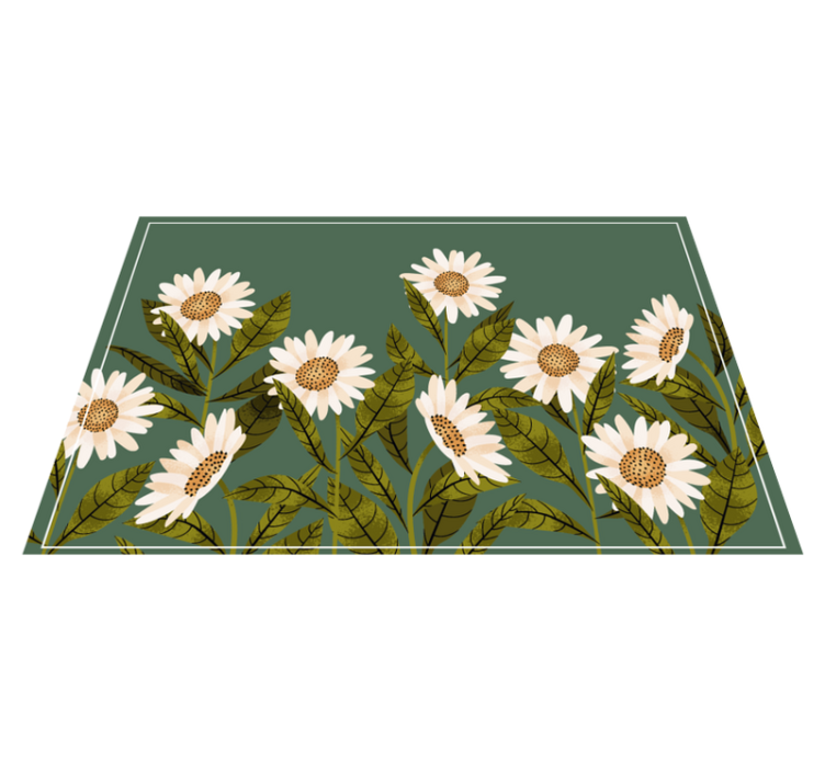 Set de table original motif floral marguerite - TenStickers