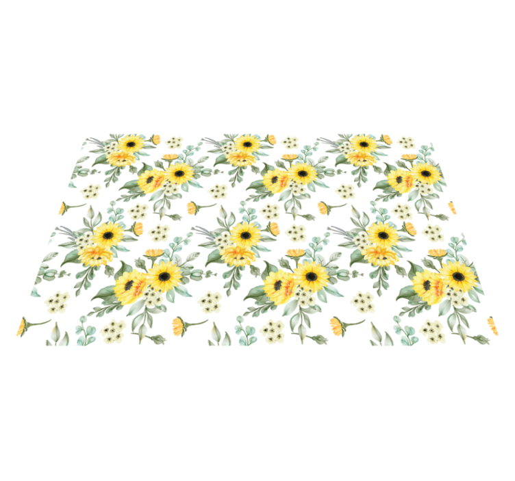 Set de table original motif floral tournesol - TenStickers