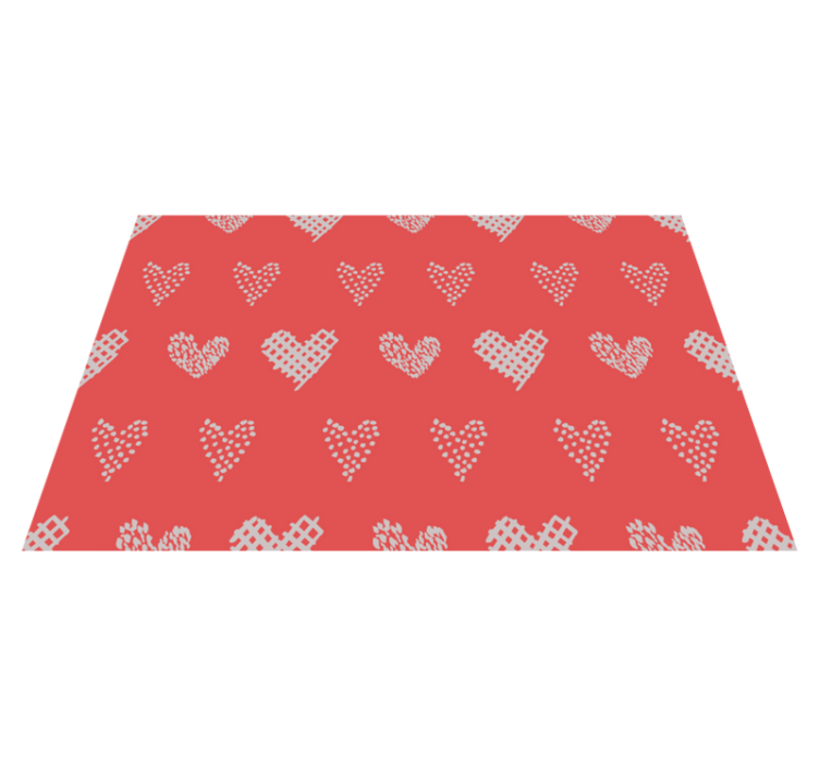 Set de table texture à motif cœur - TenStickers