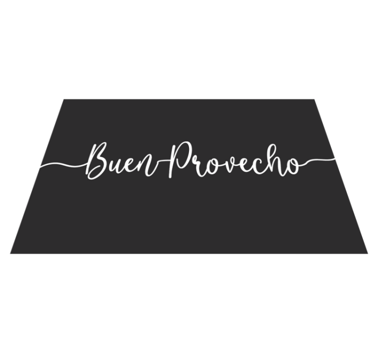 Set de table citation affirmation élégante sur la nourriture - TenStickers