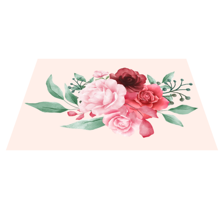 Set de table original arrangement floral - TenStickers