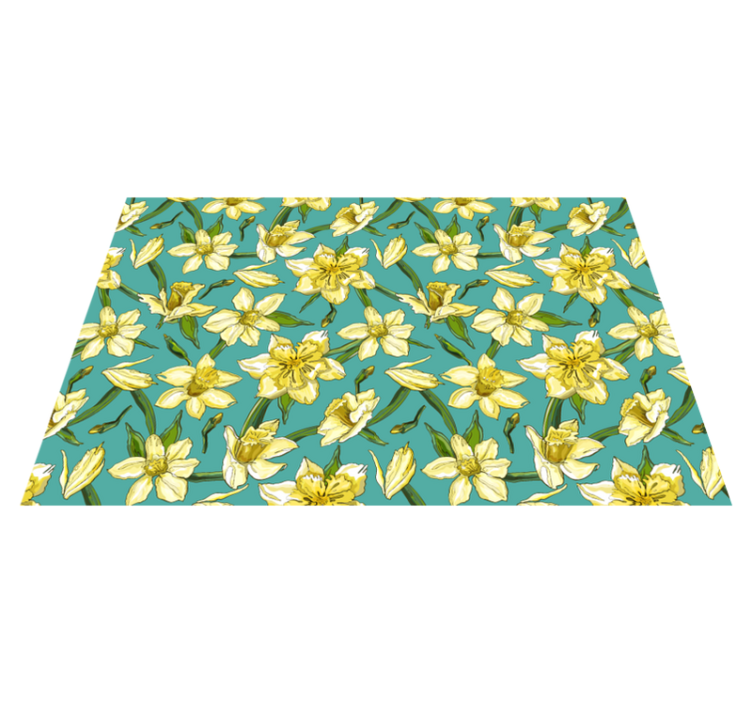 Set de table original motif floral de jonquilles - TenStickers