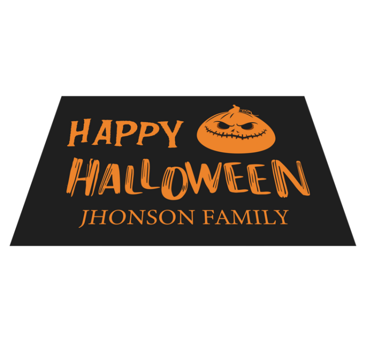 Set de table halloween salutations familiales halloween - TenStickers