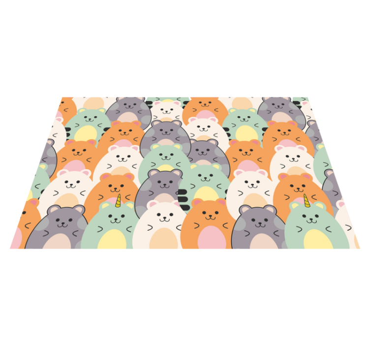 Set de table enfant visages d'animaux adorables - TenStickers