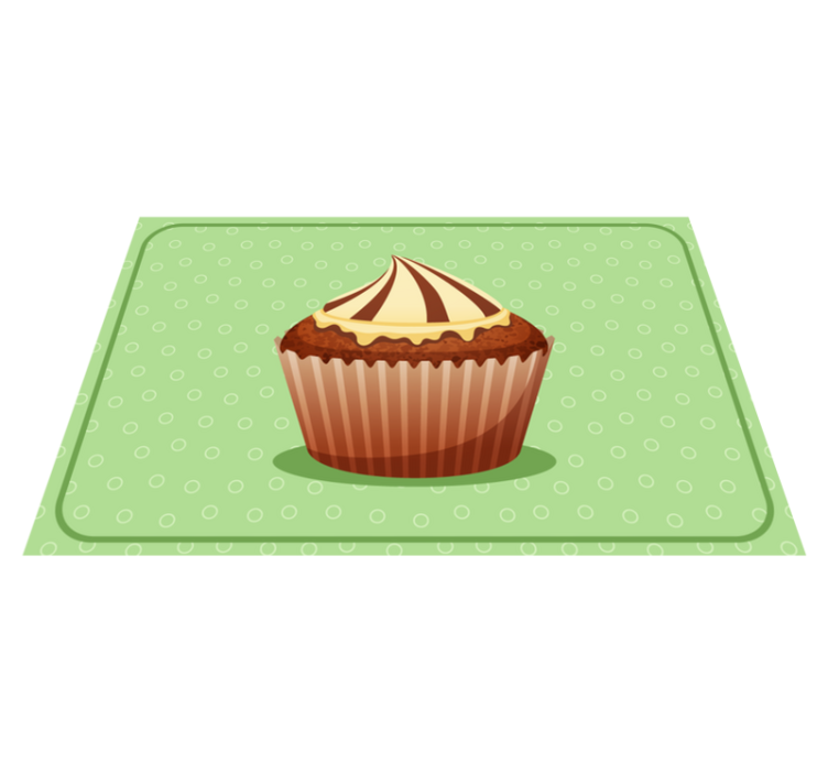 Set de table original graphique cupcake - TenStickers