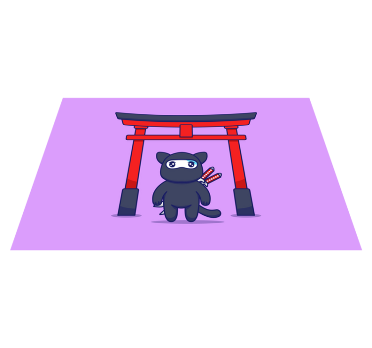 Set de table original personnage ninja mignon - TenStickers