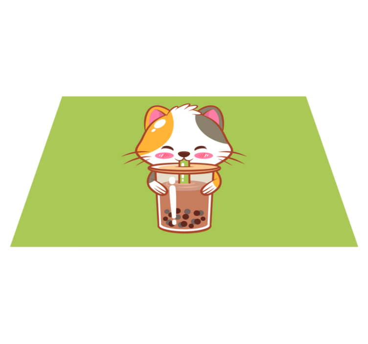 Set de table enfant chat mignon boisson - TenStickers