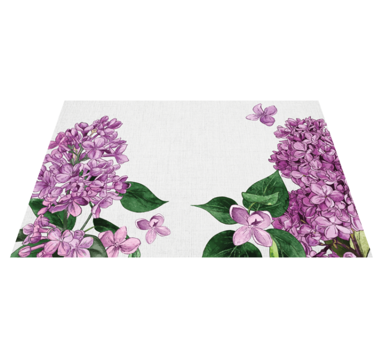 Set de table original motif floral lilas - TenStickers