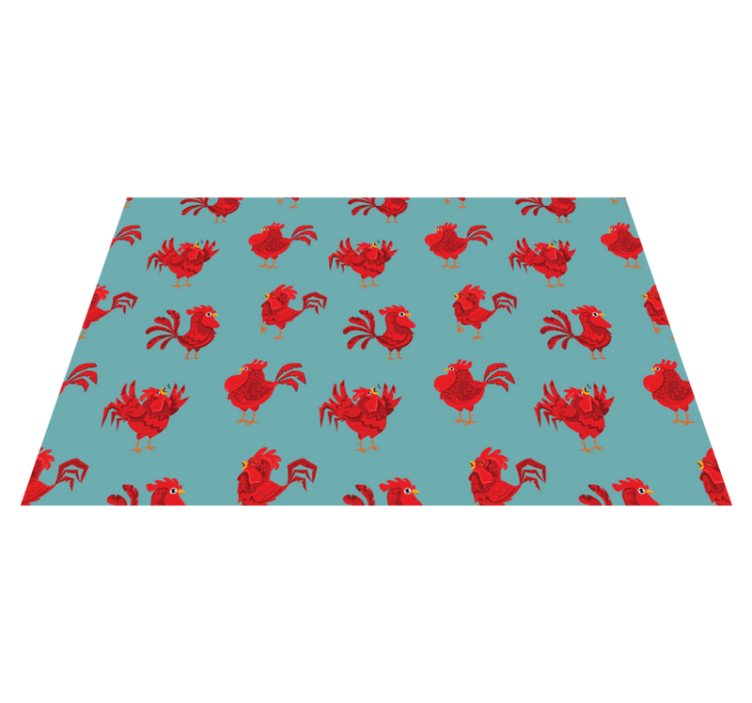 Set de table original motif coq charmant - TenStickers