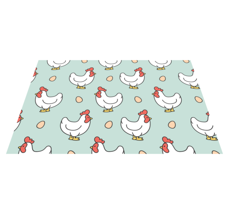 Set de table enfant motifs de poules fantaisistes - TenStickers