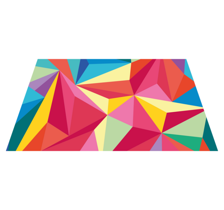 Set de table original composition de couleurs géométriques - TenStickers