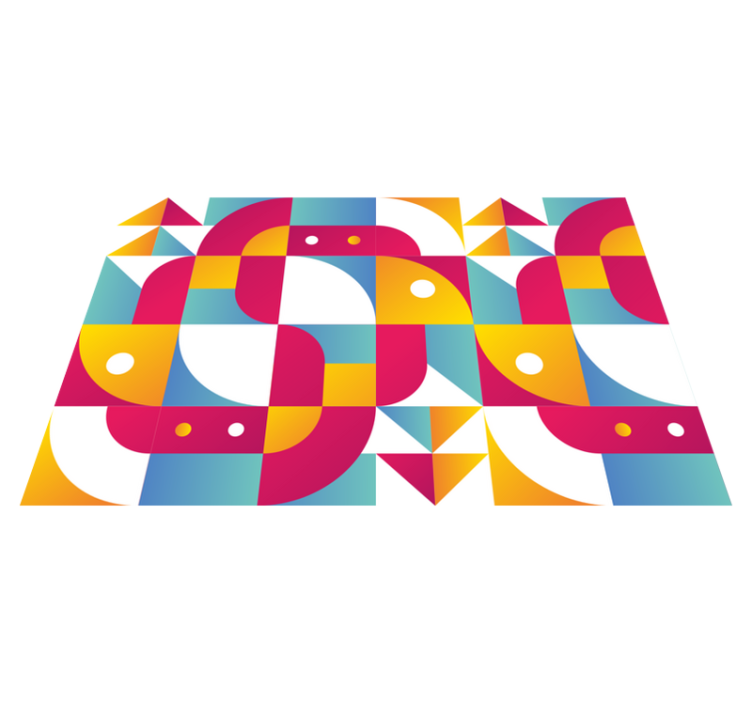 Set de table moderne motifs géométriques audacieux - TenStickers