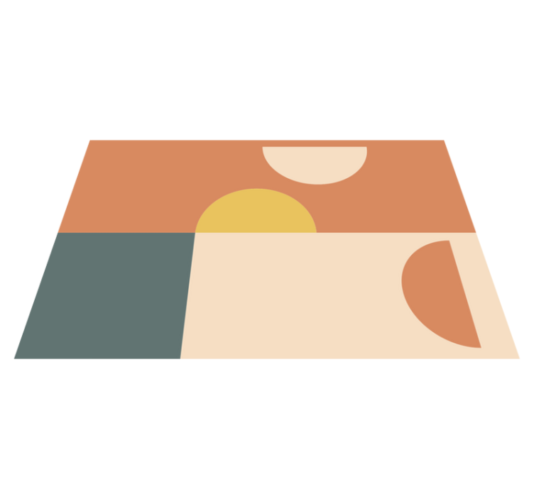 Set de table moderne formes géométriques colorées - TenStickers