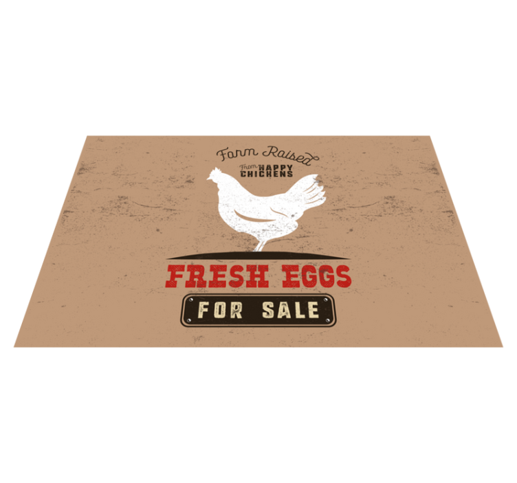 Set de table original poulet de la ferme - TenStickers