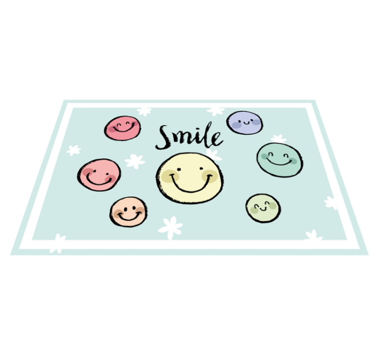 Set de table Émoticônes aux crayons de couleur - TenStickers