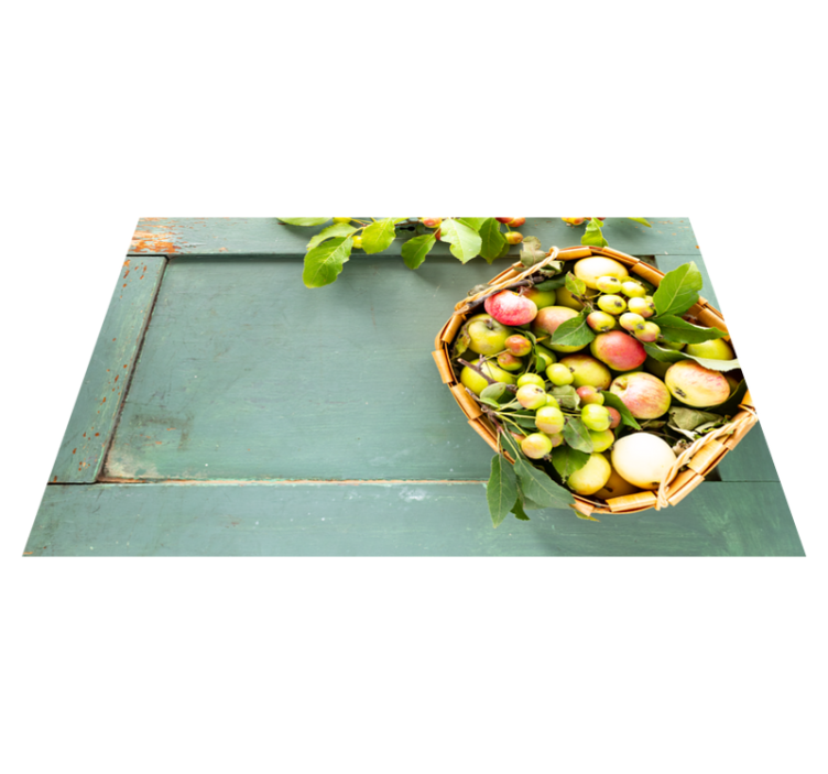 Set de table maison arrangement de panier de fruits - TenStickers