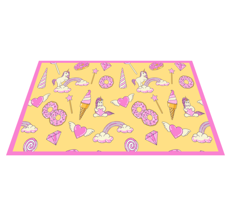Set de table enfant licorne ludique et fantaisiste - TenStickers