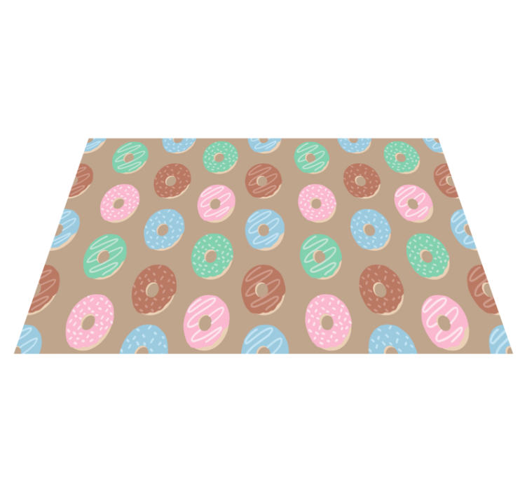 Set de table original motif donut vibrant - TenStickers