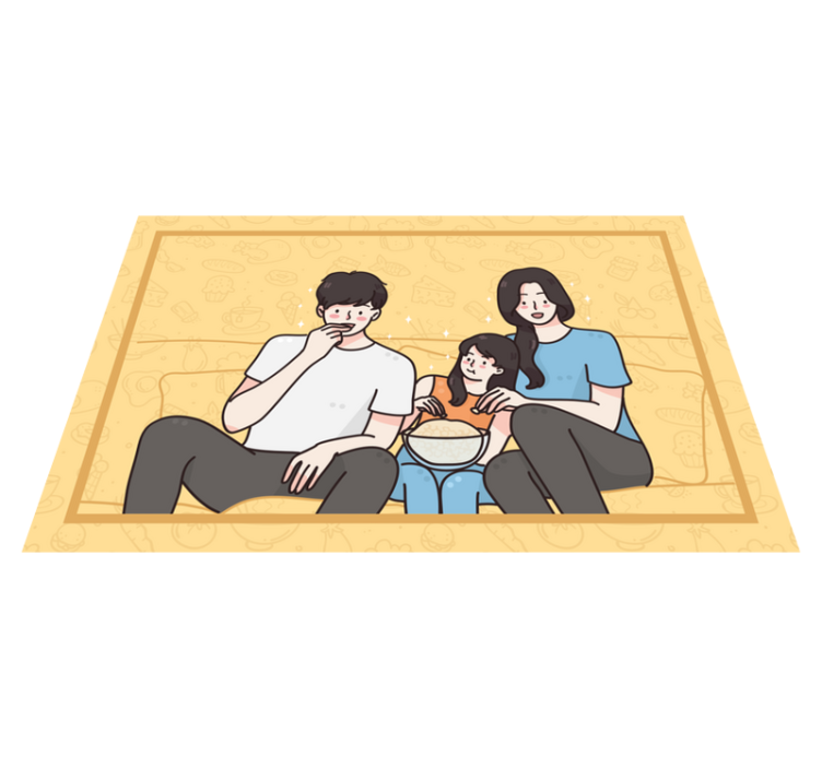 Set de table enfant moments de collations en famille - TenStickers