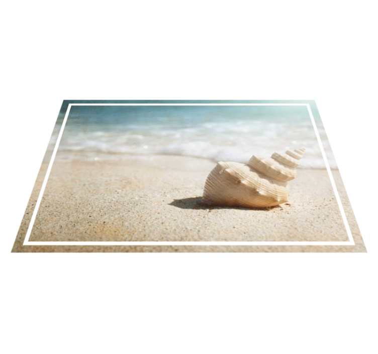 Set de table moderne Coquillage sur le sable - TenStickers