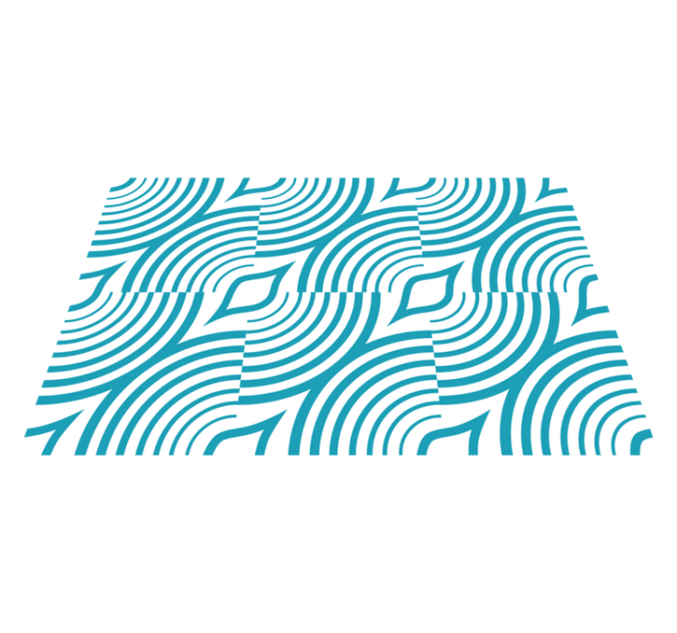 Set de table moderne motif de vague courbé - TenStickers