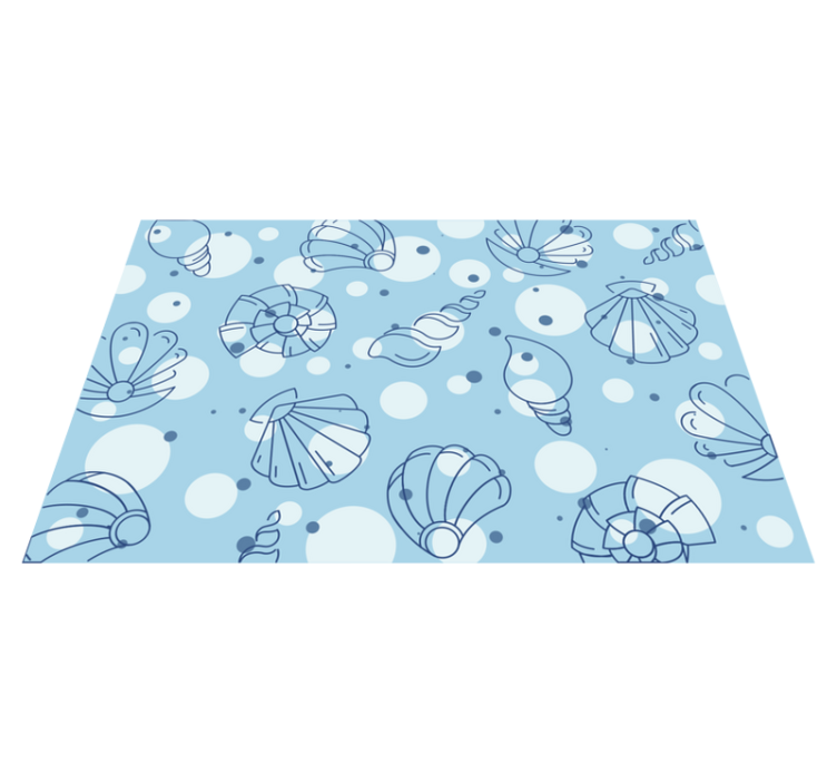 Set de table original motifs coquillages océaniques - TenStickers