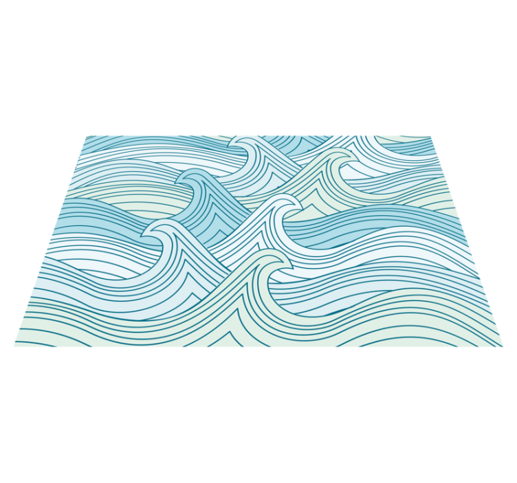 Set de table motif lignes courbes - TenStickers