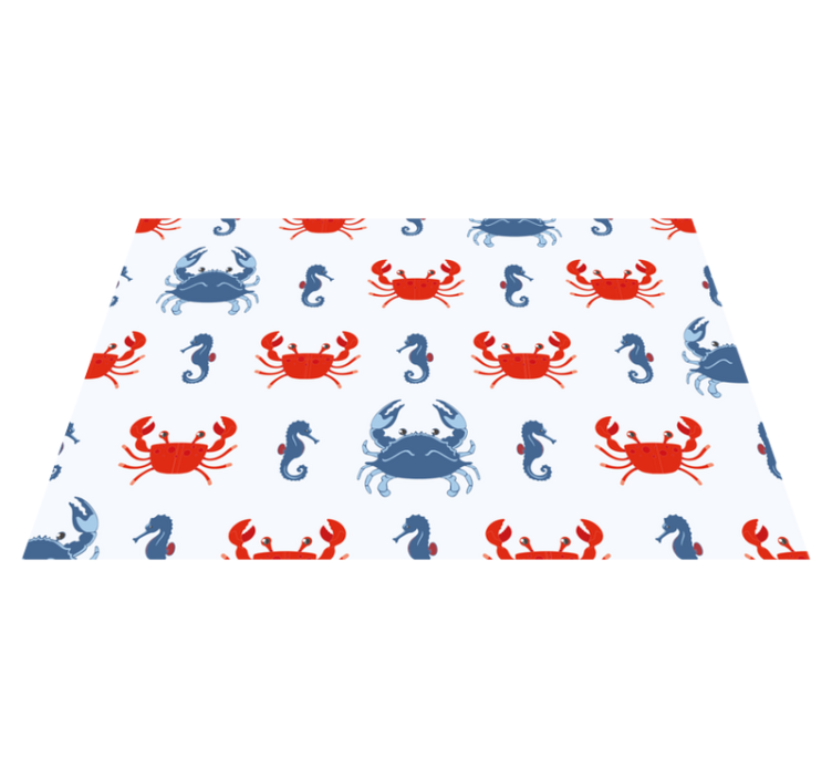 Set de table original motif crabe et hippocampe - TenStickers