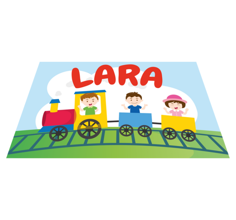 Set de table enfant illustration de train pour enfants - TenStickers
