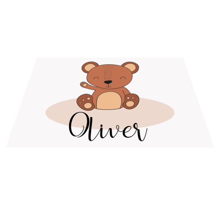 Set de table enfant personnage ours mignon - TenStickers